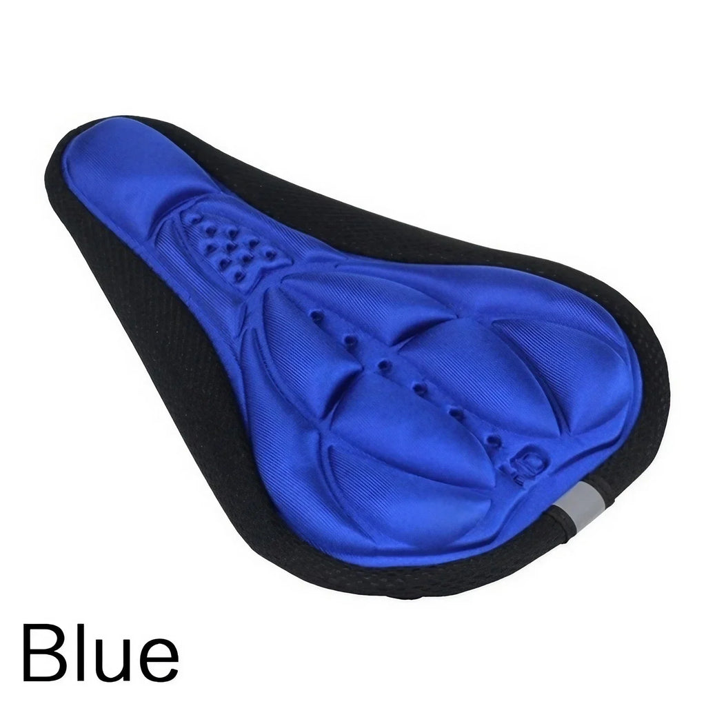 Bicycle Saddle 3D Bike Seat Cover Padded Wide Gel Soft Pad Exercise Bike Seat Cushion Wide Foam Mountain Bicycle Seat Cushion
