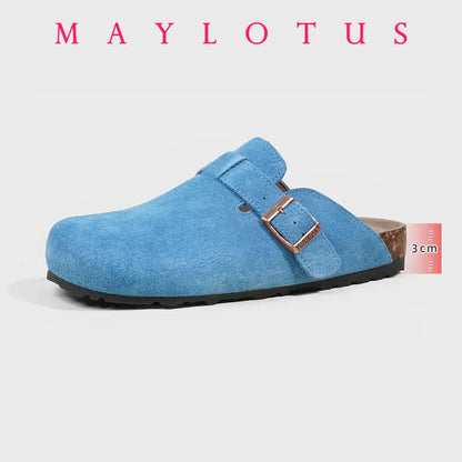 New Boston Clogs Slippers For Women Men Cork Original Sandals Femme Hombre Suede Mules Slides With Arch Mujer Zuecos Shoes