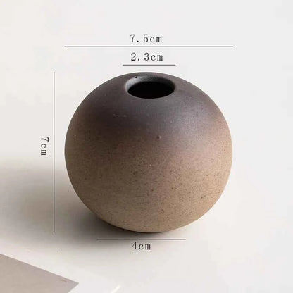 Creative Irregular Stone Shape Ceramic Vase Flowers Plant Potted Hydroponics Mini Vase Interior Aesthetics Home Decoration Gifts