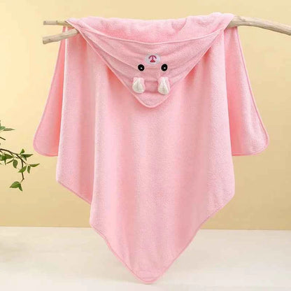 Cute Bath Towel for Baby Soft Absorbent Towel Newborn Swaddle Wrap Baby Blankets for Girls Boys