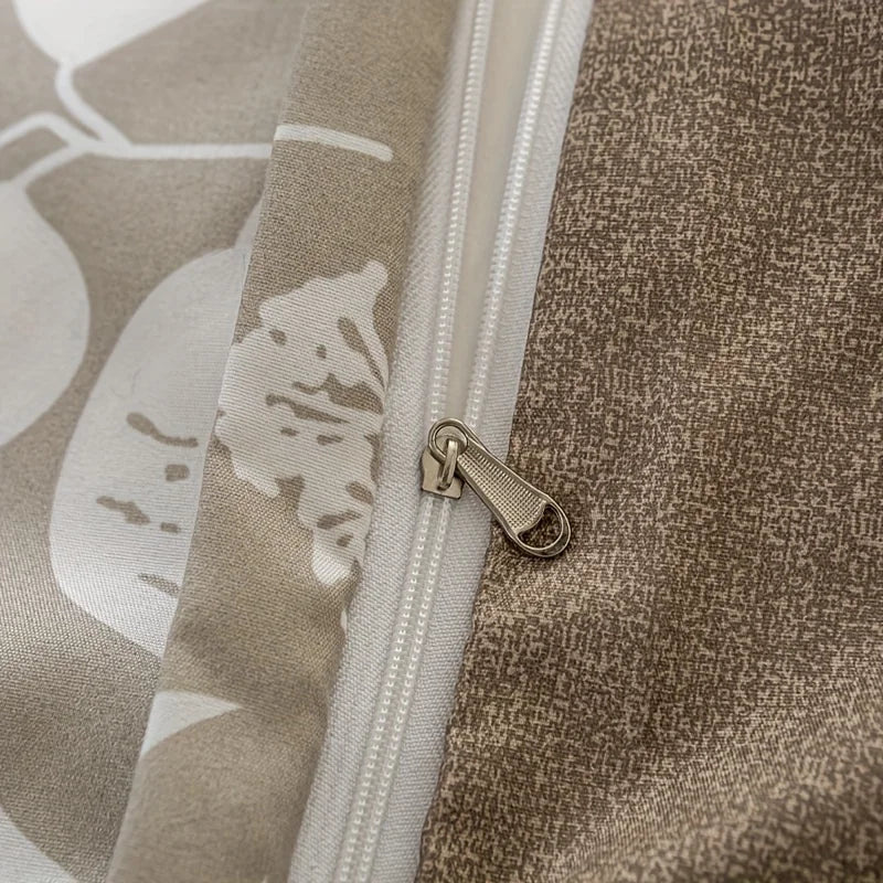 Sunlight Plant Print Duvet Cover Set, 3-Piece