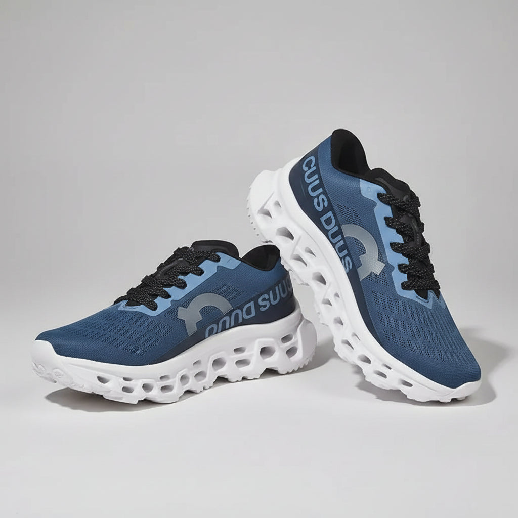 Cushion Running Trainers – Supercritical EVA Shock-Absorbing Sneakers