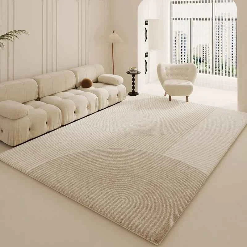 Wabi-sabi Style Carpets for Living Room White Bedroom Decor Plush Carpet Modern Thickened Minimalist Rug Fluffy Soft Bedside Mat