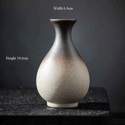 CHANSHOVA China Pottery Mini Small Flower Vases Traditional Chinese Retro Style Ceramic Vase Lliving Room Home Decoration T032