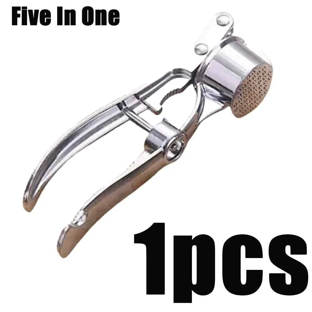 1Pc Garlic Press Crusher Mincer Kitchen Gadgets Zinc Alloy Garlic Smasher Squeezer Manual Mashed Vegetables Ginger Kitchen Tools