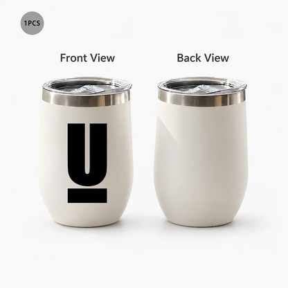 Egg Shaped Stainless Steel Vacuum Flask 360ml – Double Wall Insulated Travel Mug