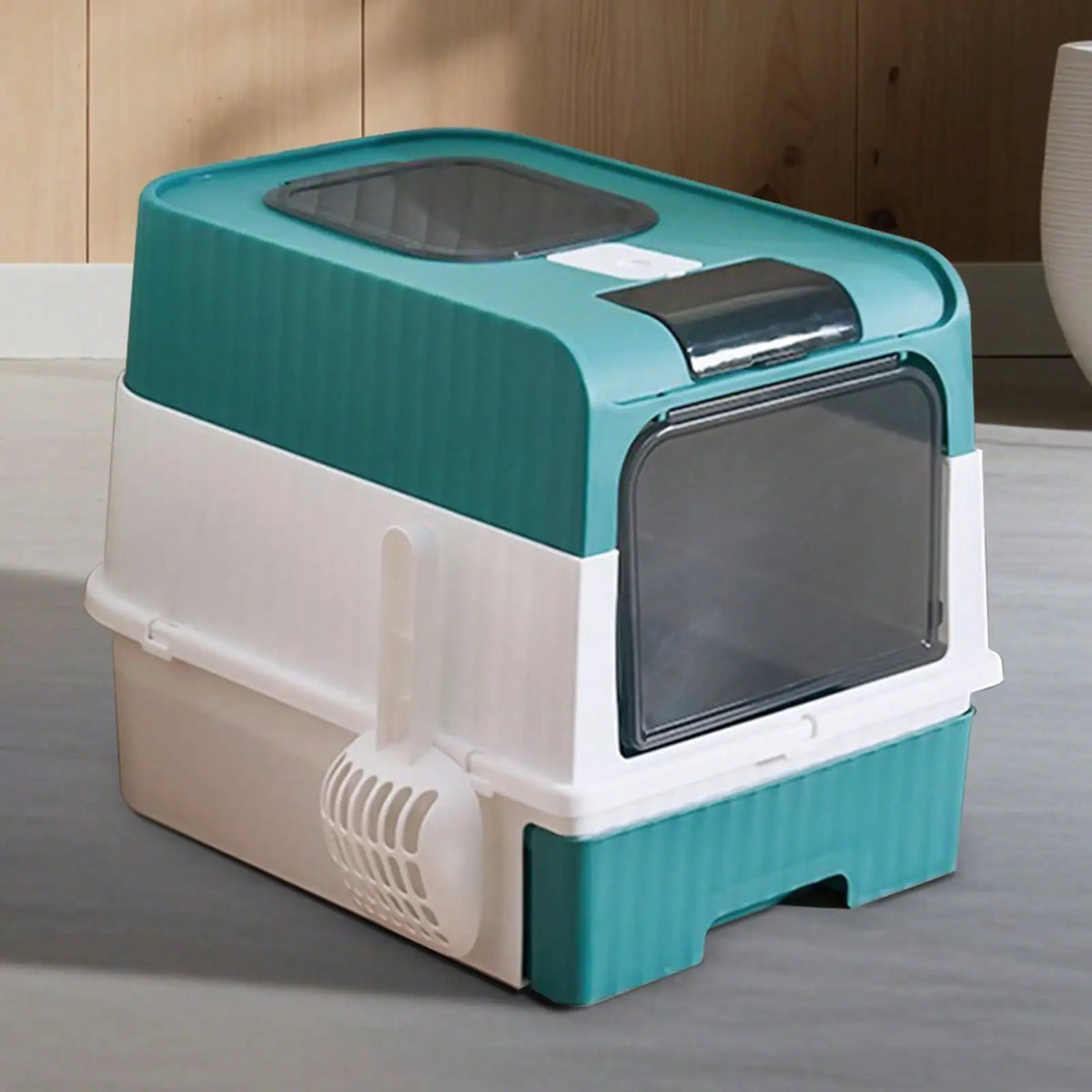 Enclosed Litter Tray with Sifting Scoop Kit