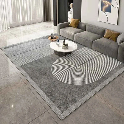 VIKAMA Luxury-Style Geometric Area Rug for Modern Bedroom Sofa Coffee Table Mat Large Area Living Room Carpet Home Decoration