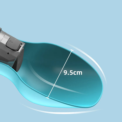 800ml Portable Dog Water Bottle with Fold-Out Bowl