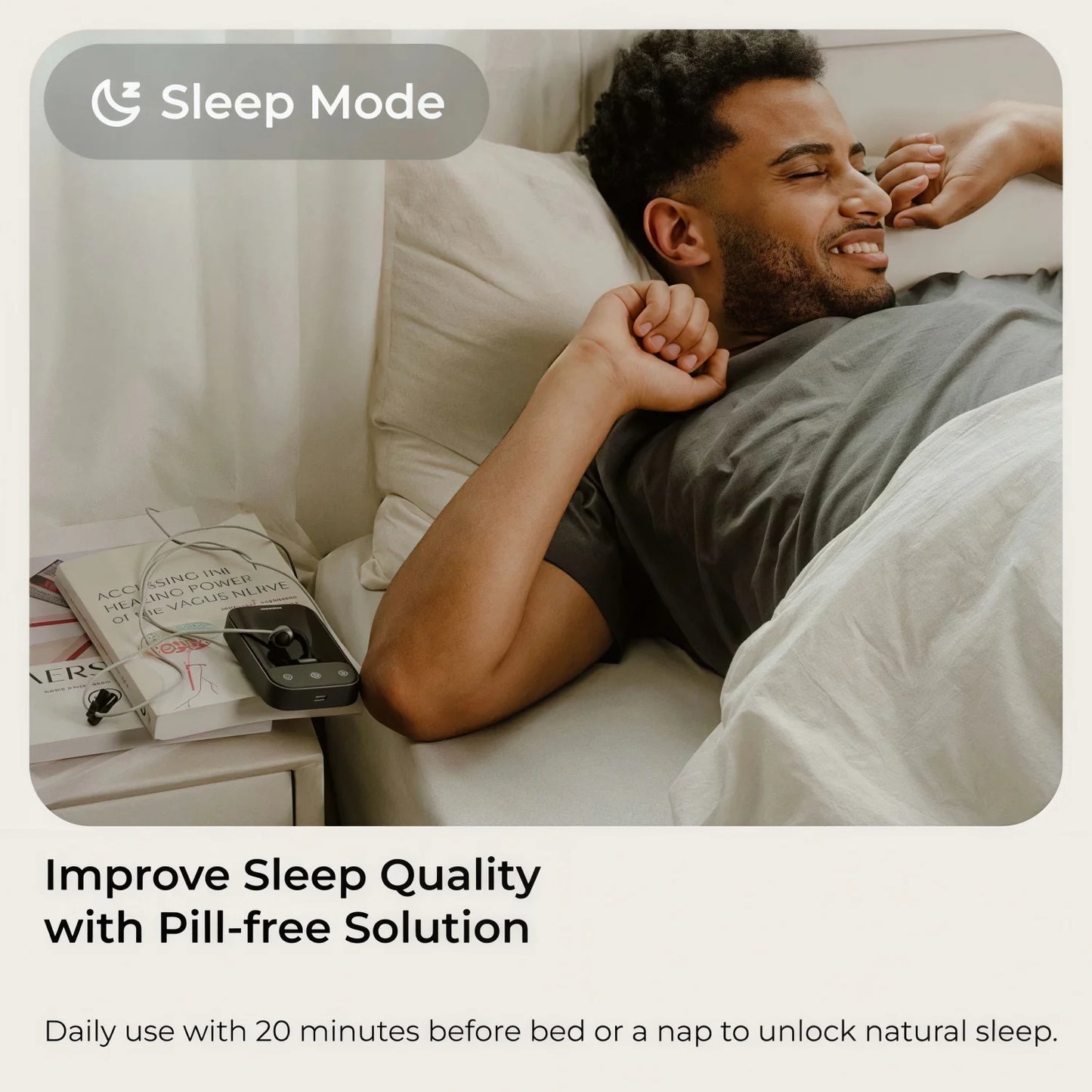 ZenoWell Vita Ear-Worn Vagus Nerve Stimulator – Portable Stress Relief & Wellness Device