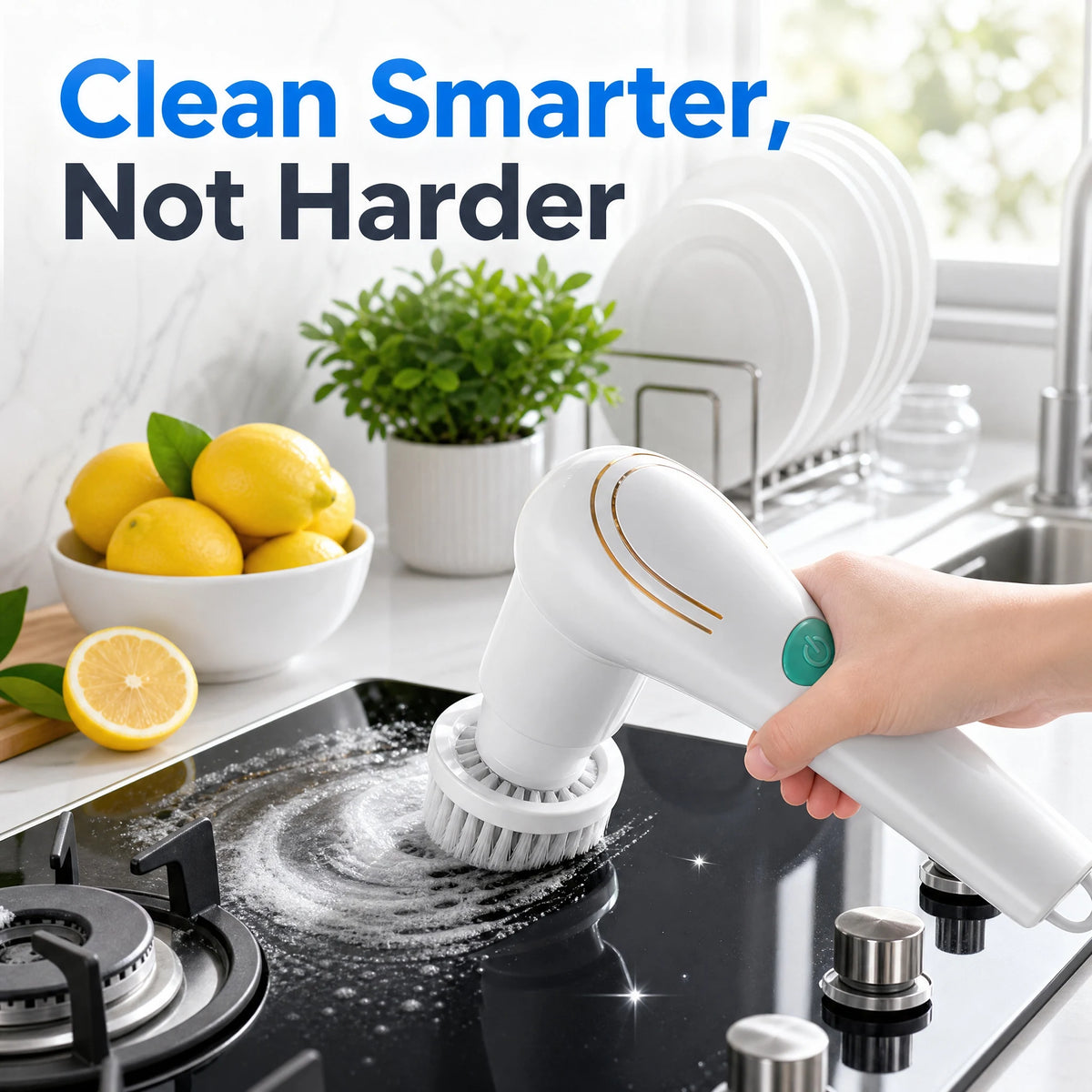 Electric Spin Scrubber, 5 Brush Heads