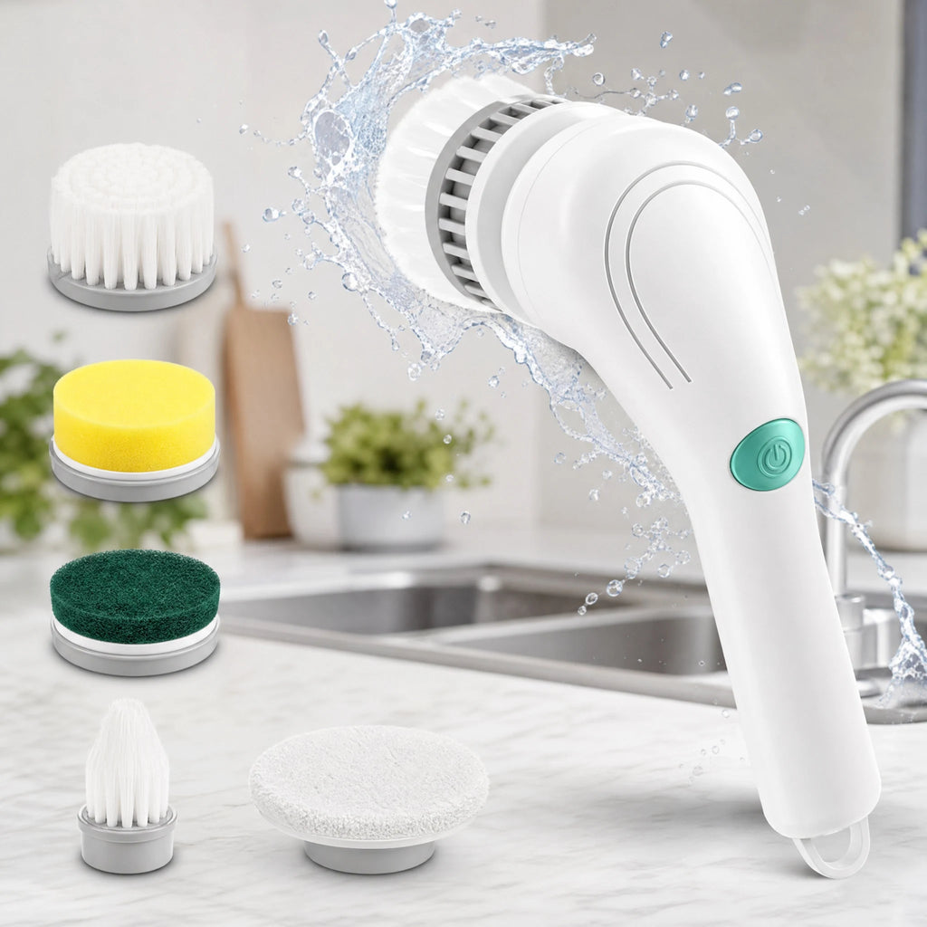 Electric Spin Scrubber, 5 Brush Heads