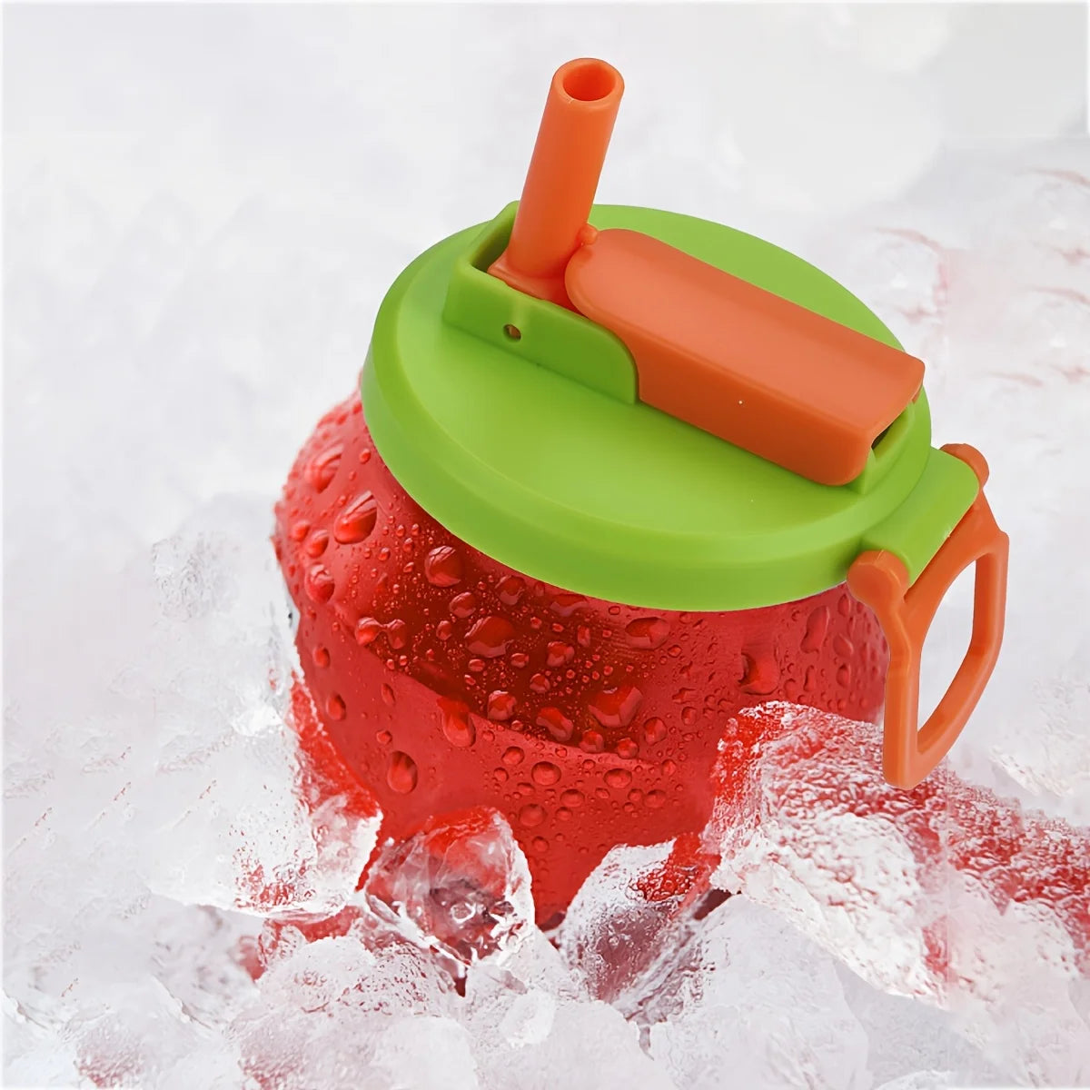 Creative Soda Can Seal Cover Contrasting Color Silicone Soda Lids with Straws Outdoor Picnics Portable Beverage Soda Tank Cover
