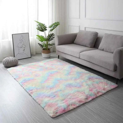 Machine Washable Upgrade Rugs for Bedroom, Grey, Fluffy Shaggy Soft Area Rug, Gray Non-Slip Indoor Floor Carpet for everywhere