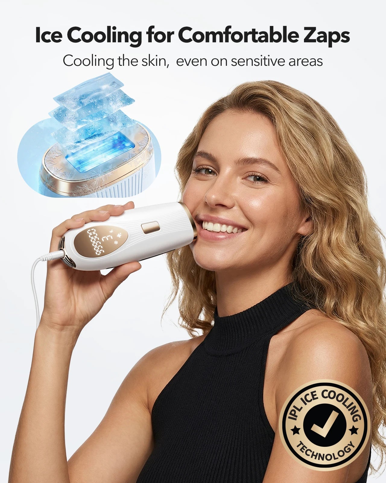 IPL Hair Removal Device with 5° Ice Cooling