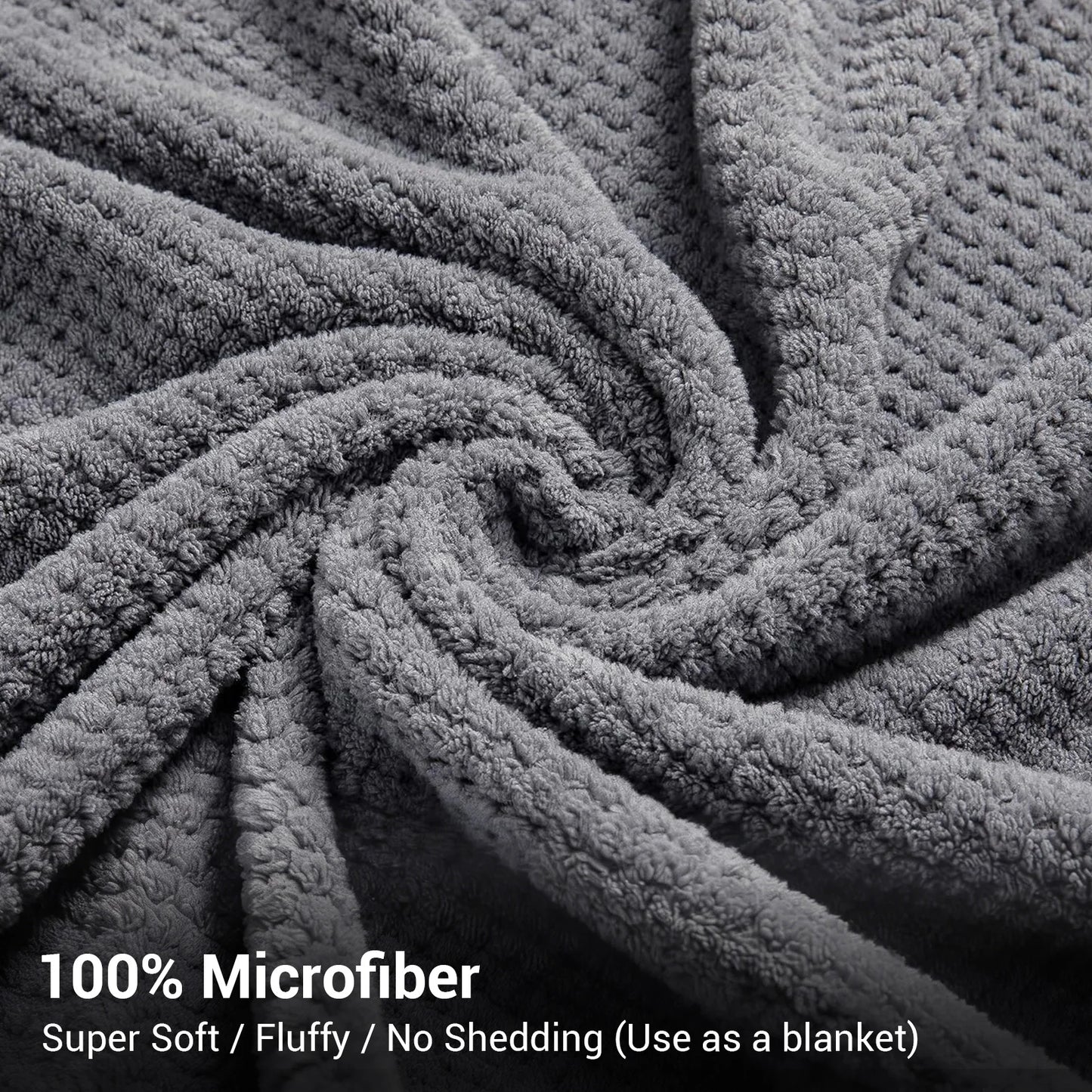 4-Pack Microfiber Bath Towel Set, 35.4"x67" Soft Absorbent Quick Dry