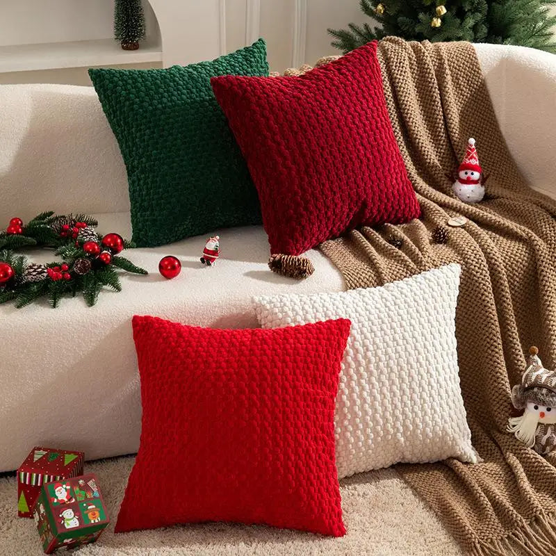 Soft Velvet Double-Sided Cushion Cover, Brown, Durable