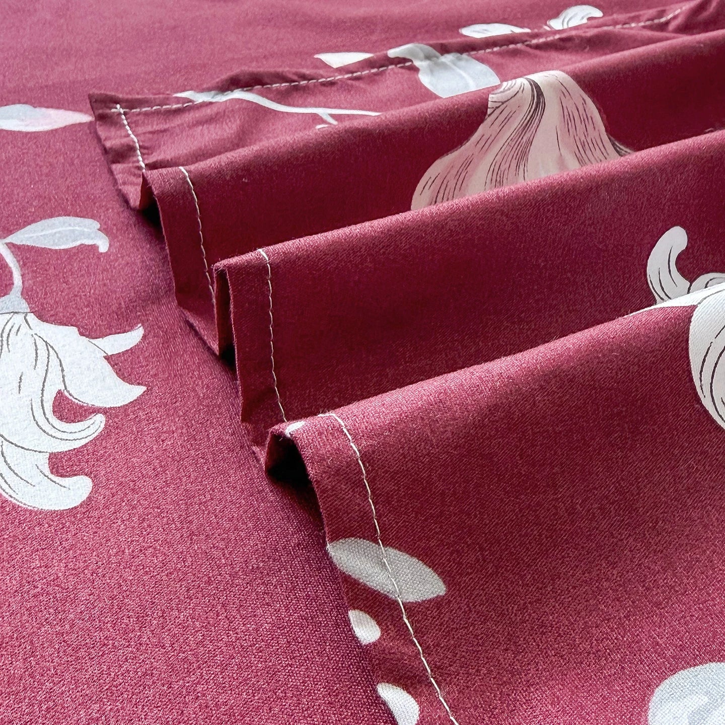 Floral Printed Flat Top Sheet | Single, Queen, King