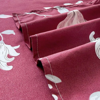 Floral Printed Flat Top Sheet | Single, Queen, King