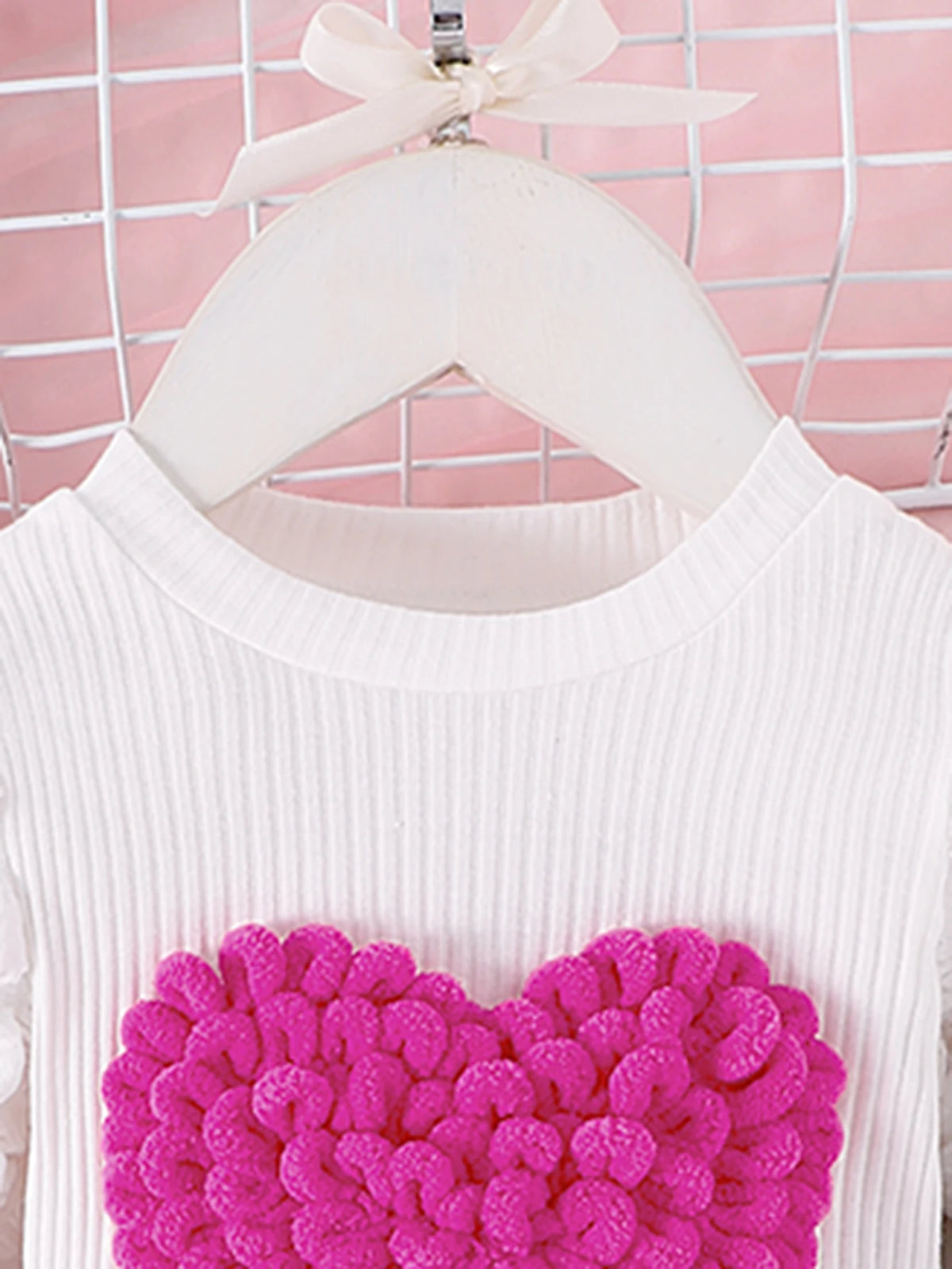 Bubble Sleeve Top & Skirt Set for Girls 1-3 Years