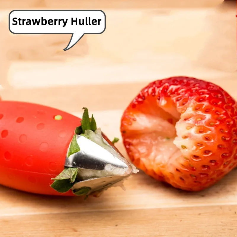 1pc Strawberry Stem Remover Tomato Stem Remover Pineapple Hole Seed Remover Vegetable Cutter Kitchen Gadget