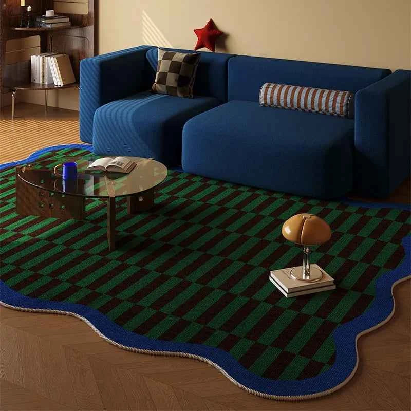 Retro Modern Striped Living Room Carpet Irregular Home Decor Sofa Coffee Table Floor Mat Soft Comfortable Bedroom Rug Ковер 러그
