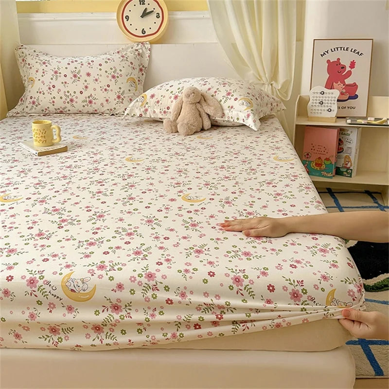 Kawaii Dinosaur Fitted Sheet | Kids Mattress Cover