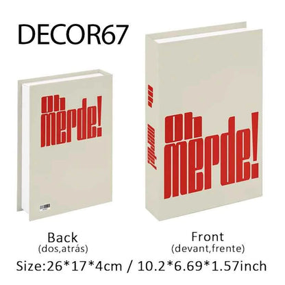 Decorative Faux Books Storage Box Coffee Table Hotel Bedroom Living Room Bookshelf Home Decor Interior Aesthetics Shooting Props