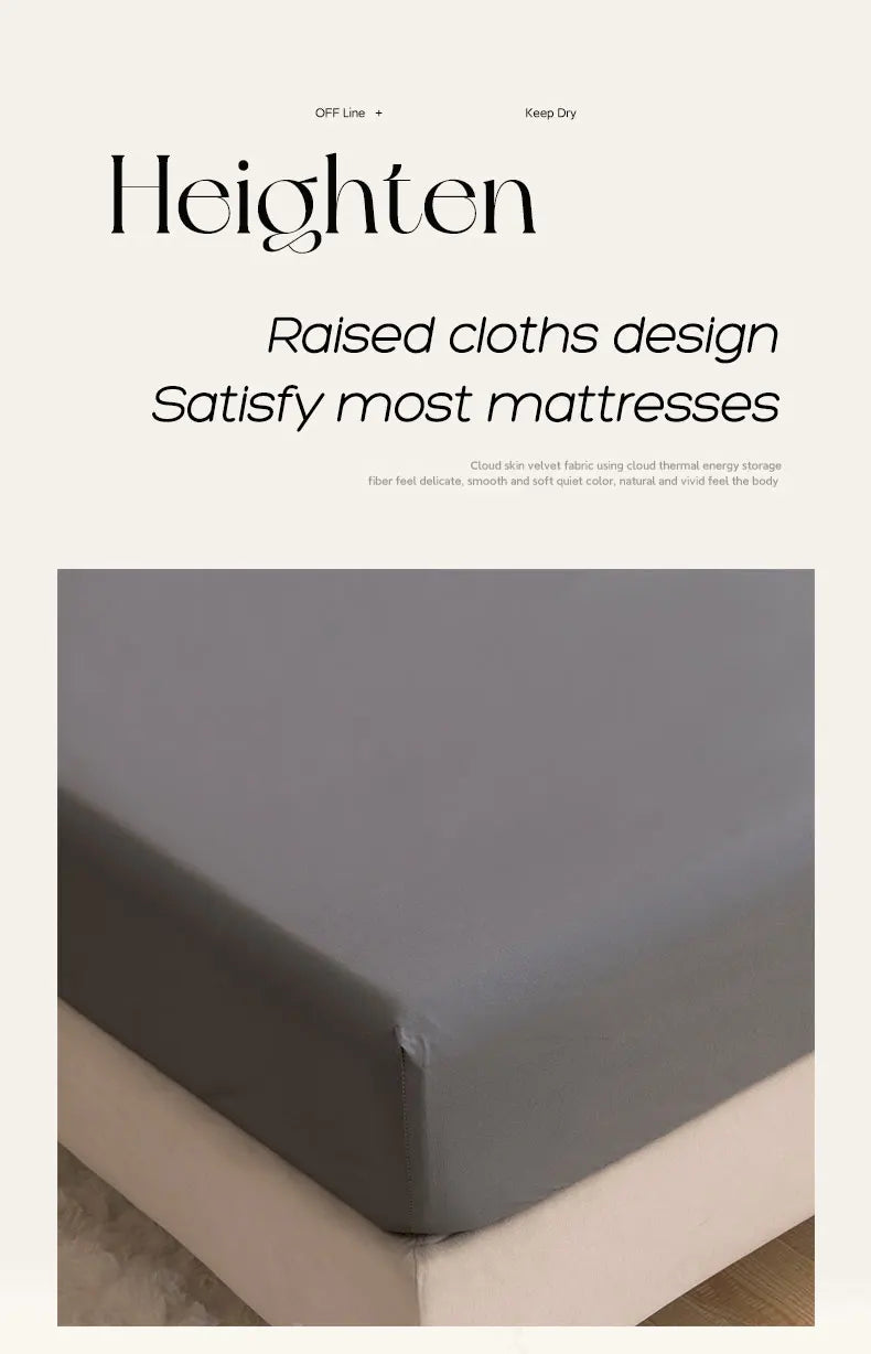 Waterproof Fitted Sheet with 360° Elastic Band