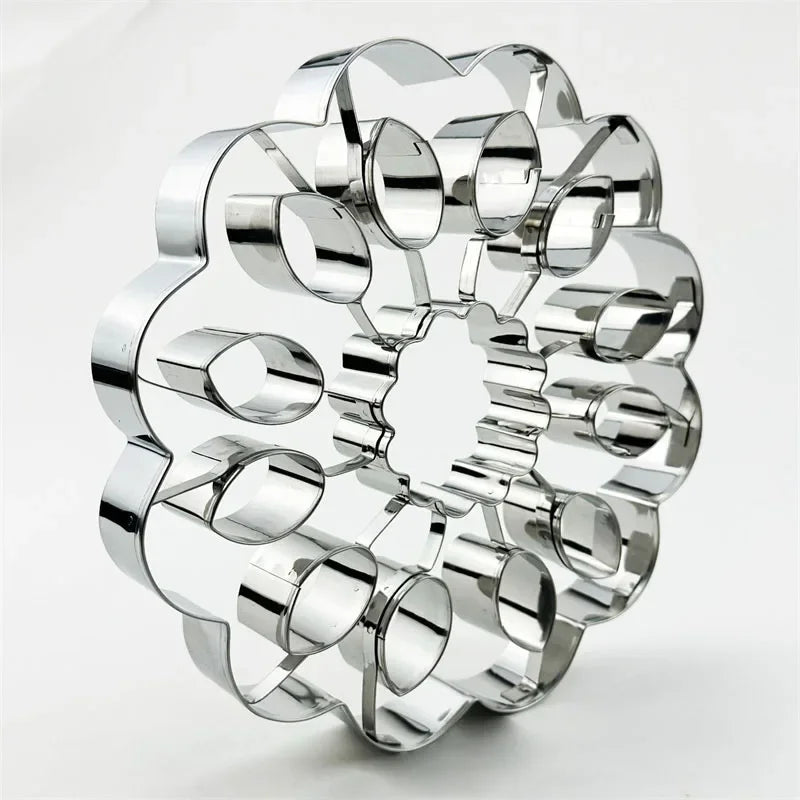 Stainless Steel Sunflower Shape Pie Crust Cutter Large Size High Quality Pasty Molds Cookie Biscuit Stamp Cake Decorating Tools