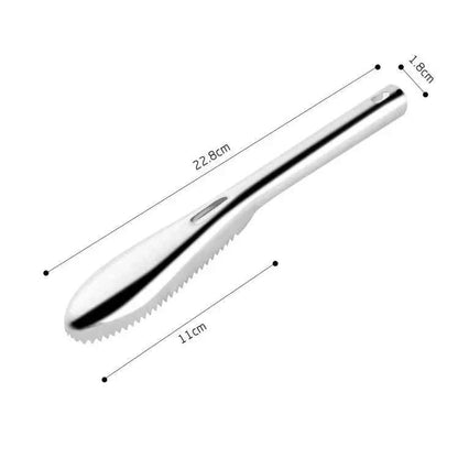 Stainless Steel Fish Cleaning Knife Skinner Fish Skin Scraper Scales Fishing Cleaning Kitchen Cooking Kitchen Gadget