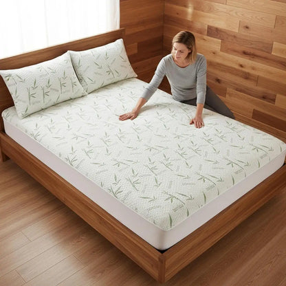 Bamboo Viscose Cooling Fitted Sheet, Queen, Hypoallergenic