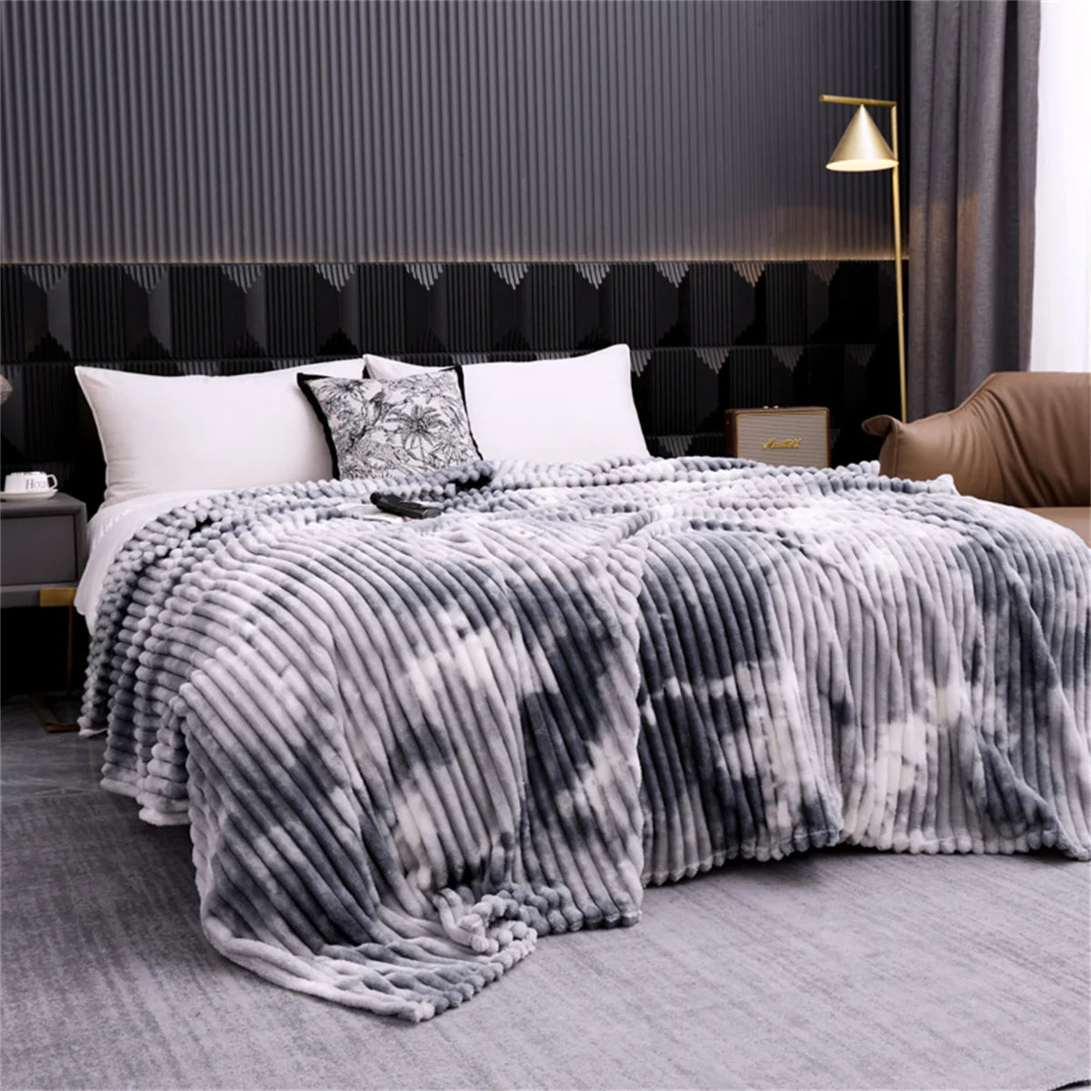 Throw Blanket for Sofa Winter Blanket King Size Home Warm Plaid Comforter Bedspread Bedding Sheet