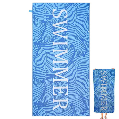 Microfiber Camping Towel 59 X 27.5 Inch Sand Proof Quick Dry