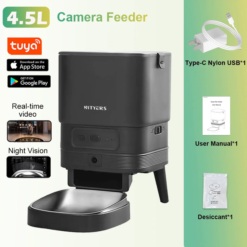 4.5L Smart Automatic Feeder, App Remote Control