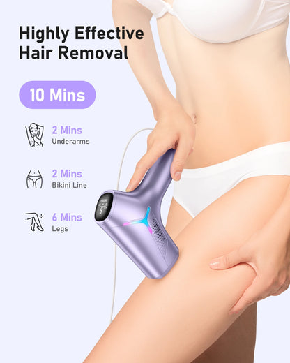IPL Hair Reduction Device, 5.2cm² Window, 9 Levels
