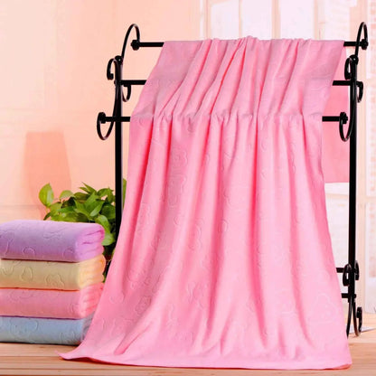 34x74cm Ultra Fine Fiber Embossed Teddy Bear Towel, Beach Towel, Absorbent and Soft Gift Towel Hand Towel  Face Towel Beach