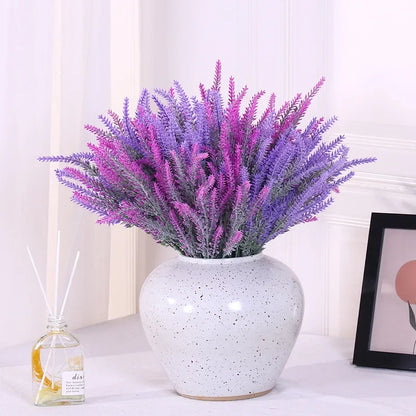 5 fork Artificial Flocking Lavender Plant wedding home decoration Artificial Fake Flower Wheat Plant Decoration Flower
