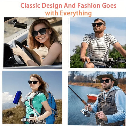AI Translation Smart Glasses – 100+ Languages, Blue-Light Blocking, Magnetic Clip-On, 360° Stereo