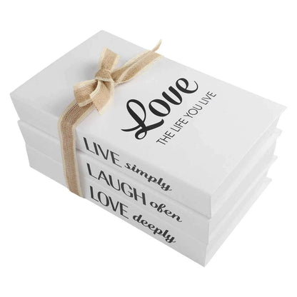 Decorative Book Stacks Folding Simulation Books Farmhouse Style Decor Charming Bookshelf Decoration Bookshelf Decor