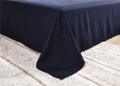 Solid Color Polyester Flat Sheet, Customizable Sizes