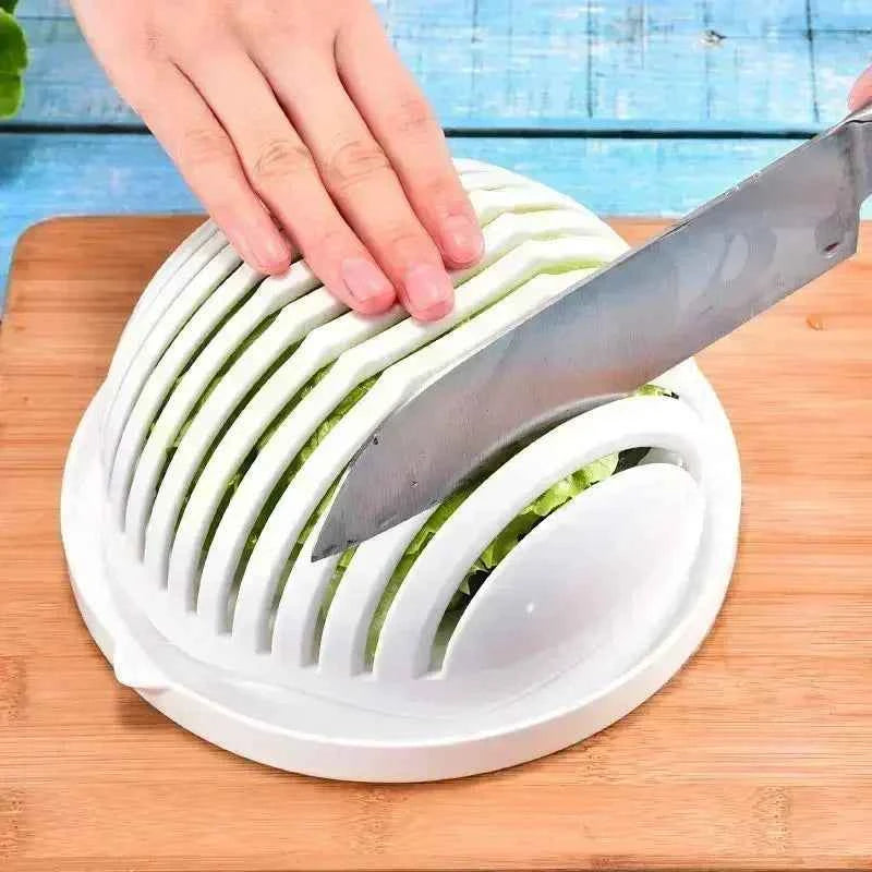 Vegetable Salad Cutter Cutting Bowl Slices Fruit, Kitchen Tools, Accessories Gadgets Kitchen Items Kitchen Gadgets Vegetable