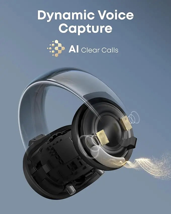 Soundcore AeroClip by Anker – Open-Ear Clip-On Earbuds, Hi-Res Audio, 4-Mic AI Calls (Refurbished)
