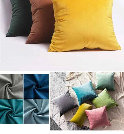 Velvet Cushion Cover Blue Home Decor Items Creative Decorative Pillows for Sofa Bed Living Room Personalized Gifts 40*40cm