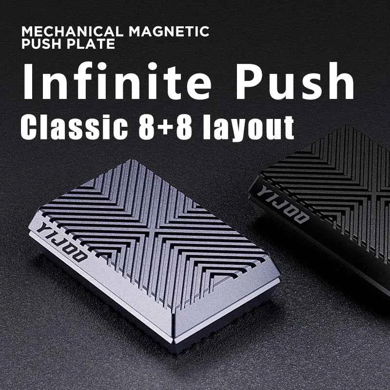 Newest Magnetic Cube Push Slider Anti Stress Metal Fidget Slider DIY Metal Decompression Desk Toys EDC For Adults Kids Gifts