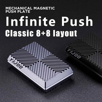 Newest Magnetic Cube Push Slider Anti Stress Metal Fidget Slider DIY Metal Decompression Desk Toys EDC For Adults Kids Gifts