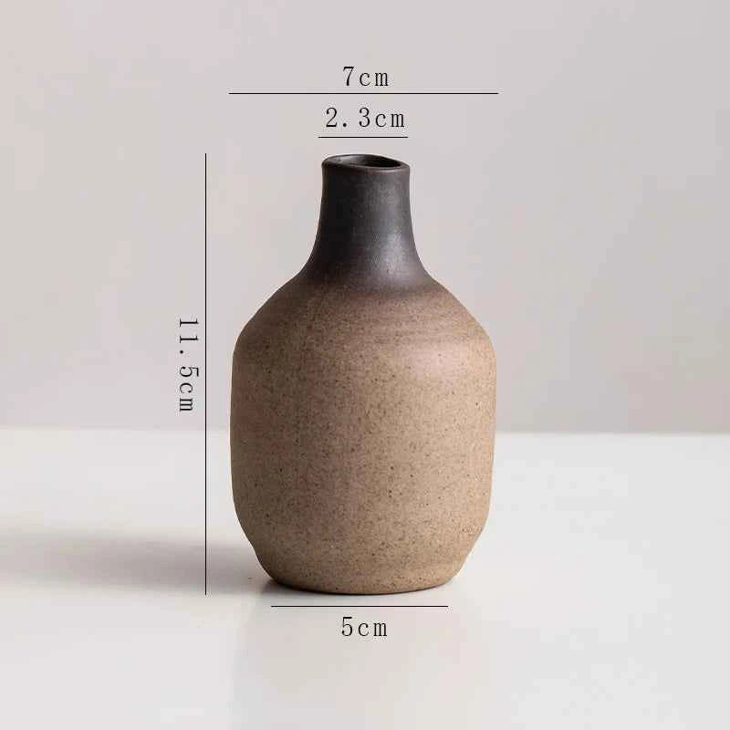 Creative Irregular Stone Shape Ceramic Vase Flowers Plant Potted Hydroponics Mini Vase Interior Aesthetics Home Decoration Gifts