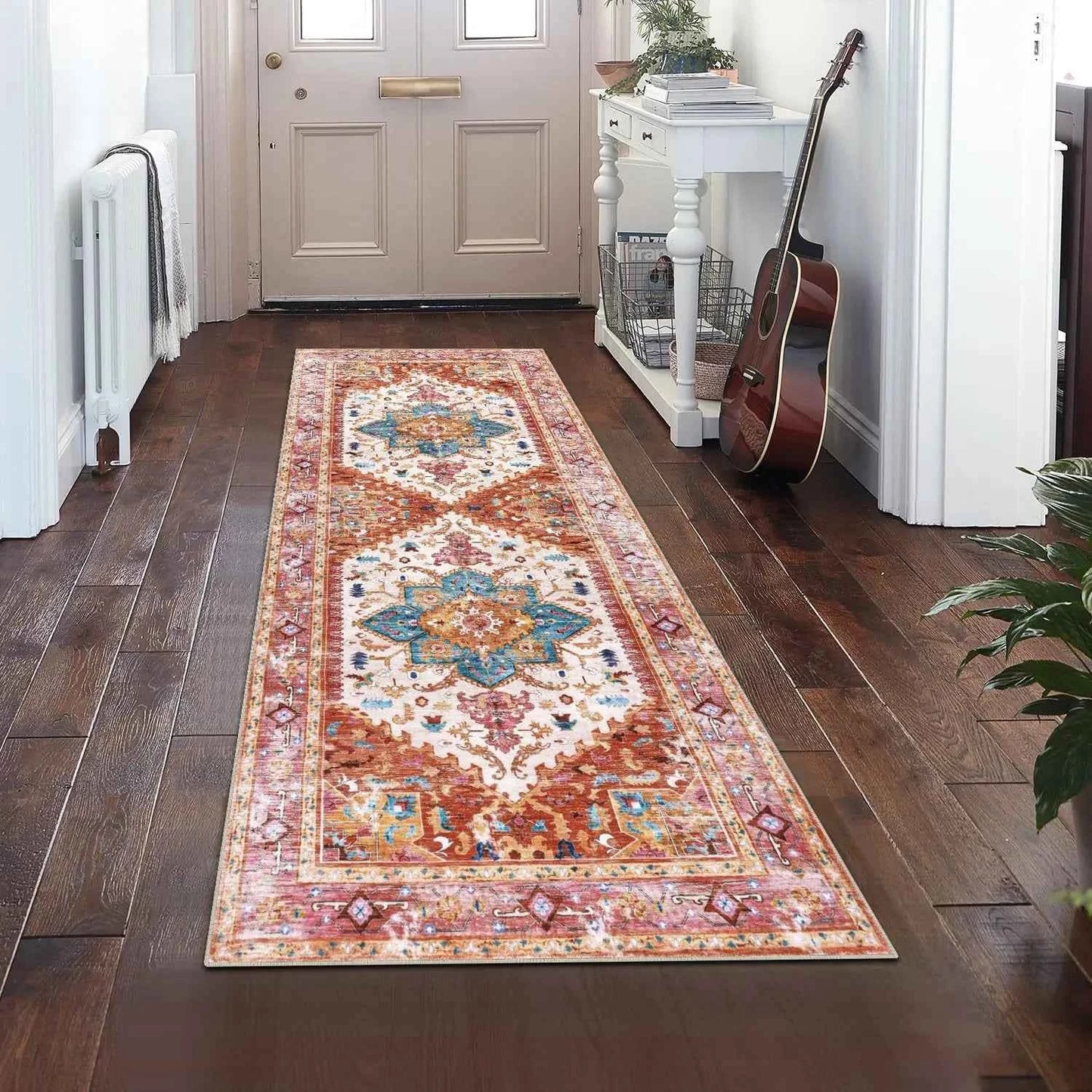 VIKAMA Hallway Runner Rugs Non Slip Machine Washable Carpet for Kitchen Entryway Living Bedroom Laundry Room Home Decoration