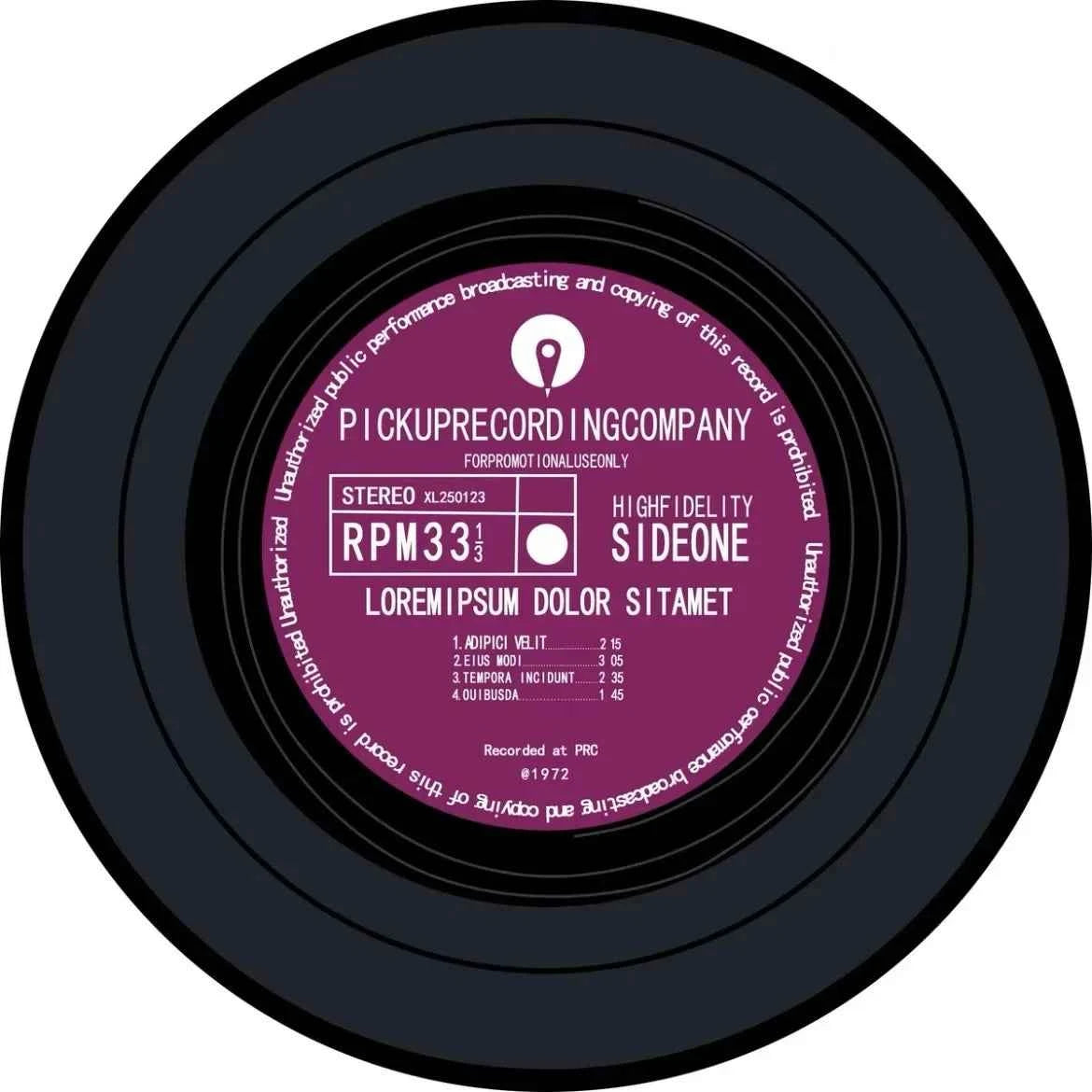 VIKAMA Record Music Cd Carpet Round Game Chair Floor Mat Room Decorated Living Room Lounge Large Area Non-Slip Carpet