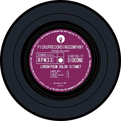 VIKAMA Record Music Cd Carpet Round Game Chair Floor Mat Room Decorated Living Room Lounge Large Area Non-Slip Carpet